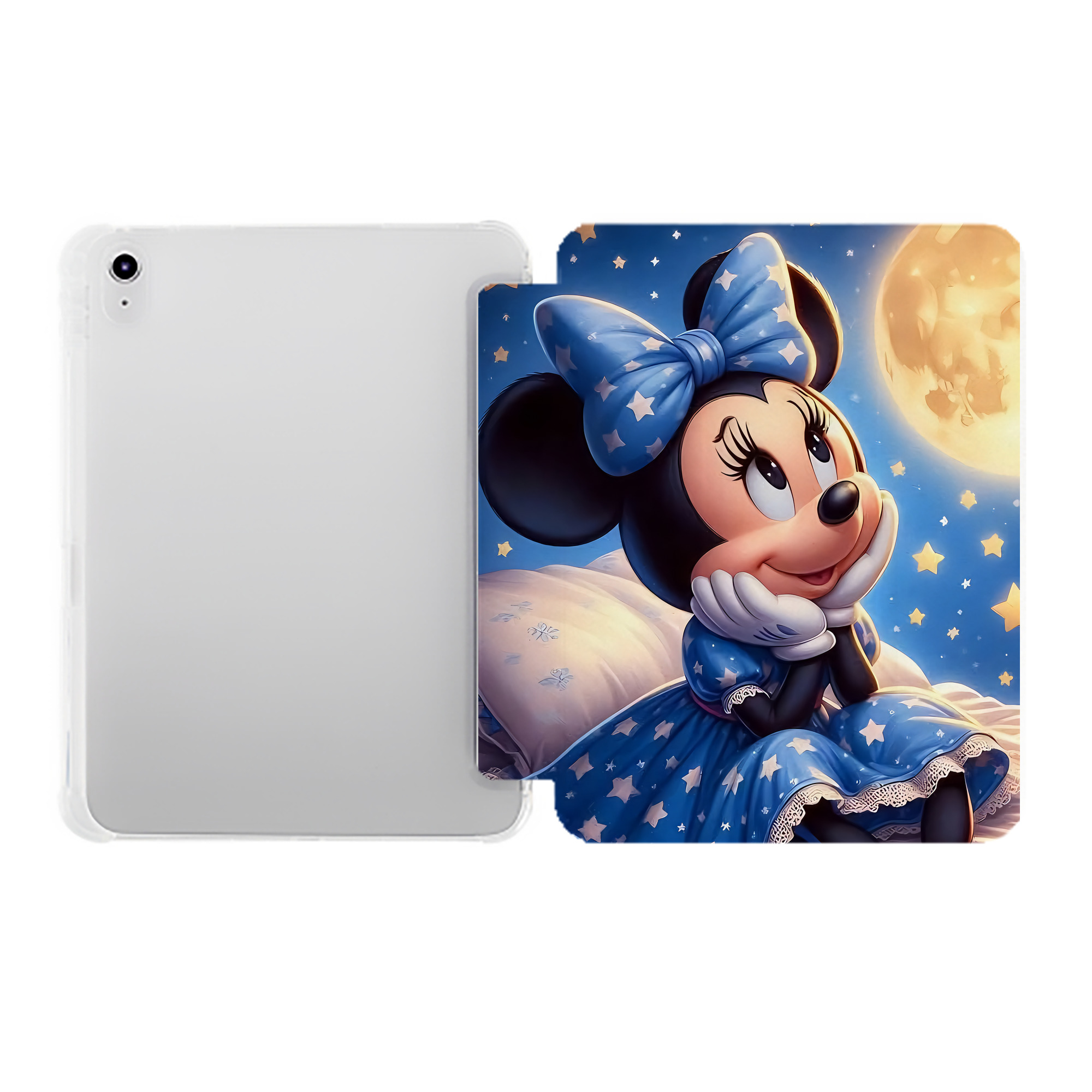 （画像用） ミッキーマウス Mickey Mouse IPad ケース ペン収納付き 三つ折りスタンド PUレザー×シリコン 対応機種9.5/10.5/10.9インチ